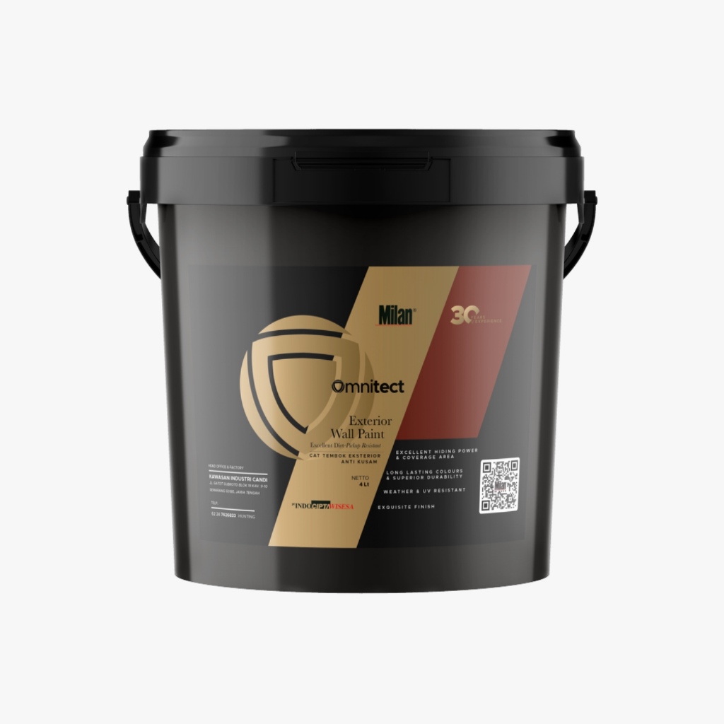 Milan Omnitect Cat Tembok Eksterior 4 lt Kuning Oker