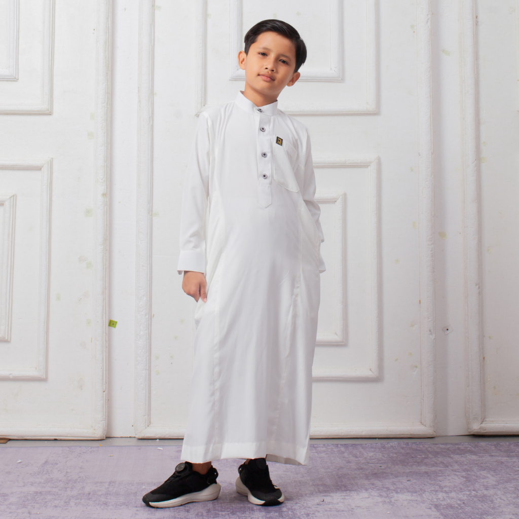Sarimbit Studio - Jubah Anak Rumi Series Hitam Putih Thobe Lengan Panjang