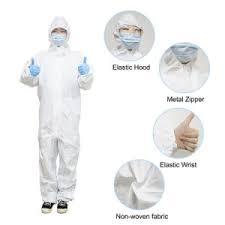 BAJU APD OVERALL SUIT BAHAN PARASUT ANTI BAKTERI NODA VIRUS ANTI AIR DAN DARAH - APD SURGICAL GOWN H