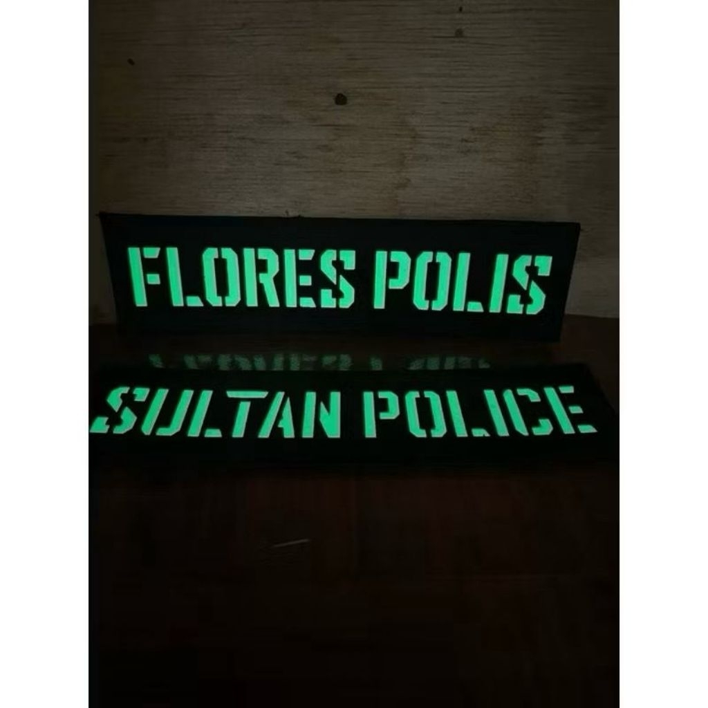 PATCH LASER NAMA LASER TNI GLOW IN THE DARK