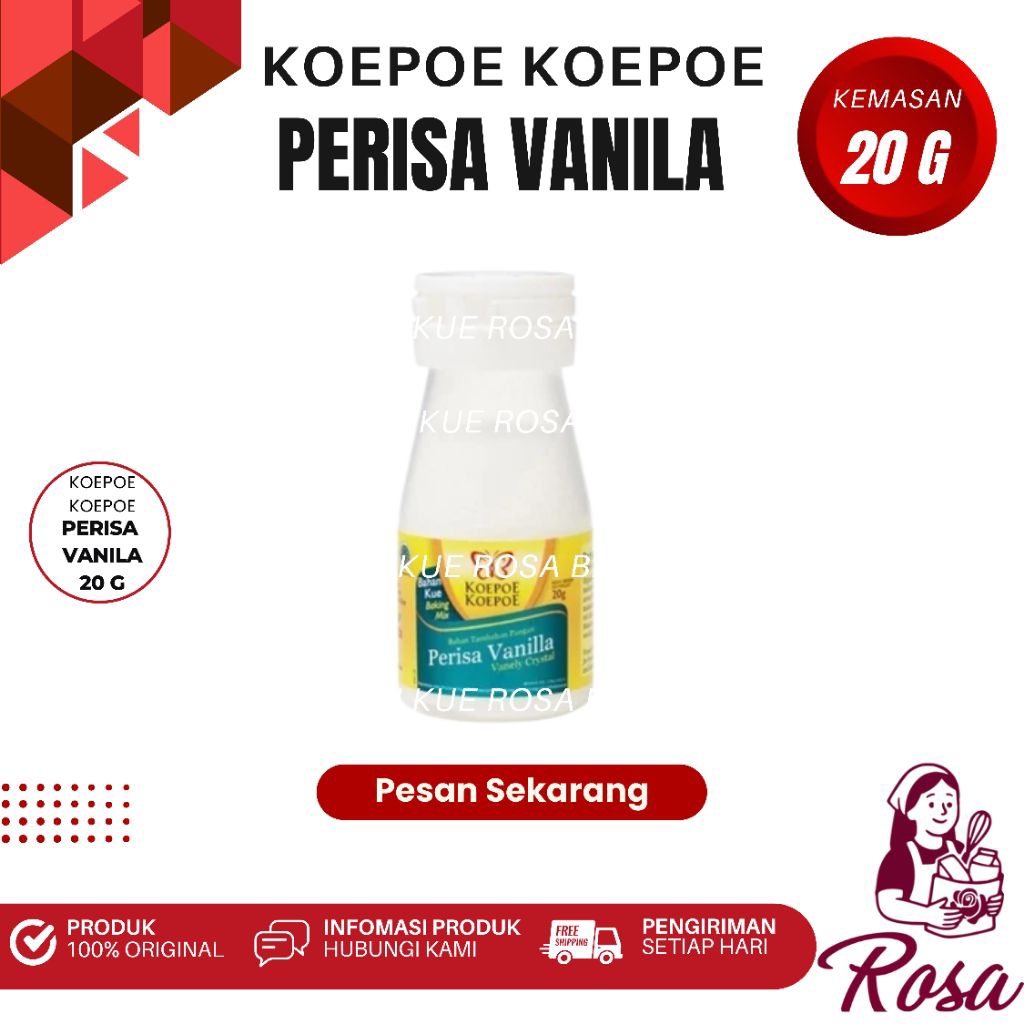 Koepoe Koepoe Perisa Vanila (Perisa Makanan Aroma Vanila) 20g