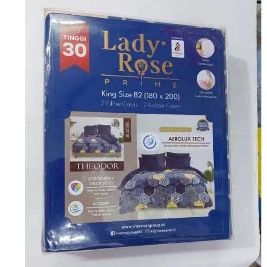 Sprei Lady Rose 180 180x200 King Size motif karakter kartun