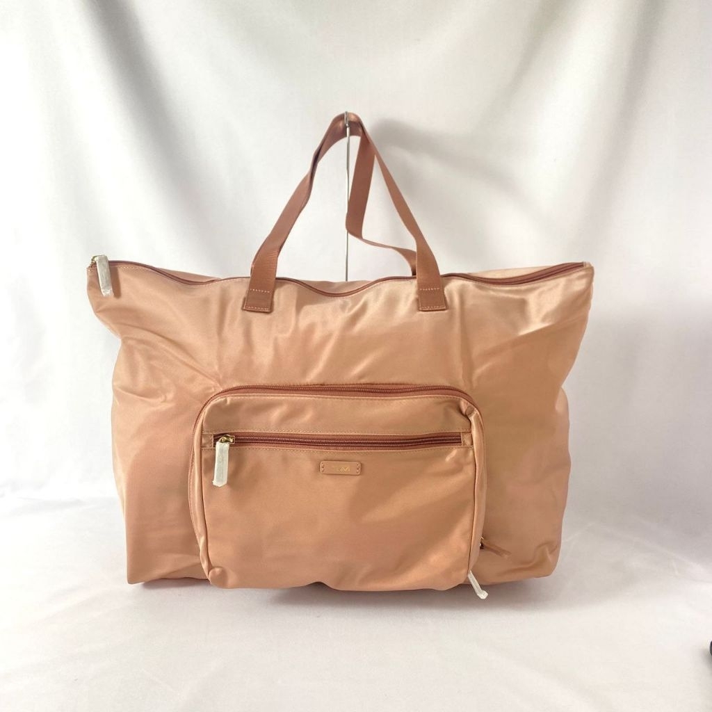 Tumi rosa denton packable tote bag pink