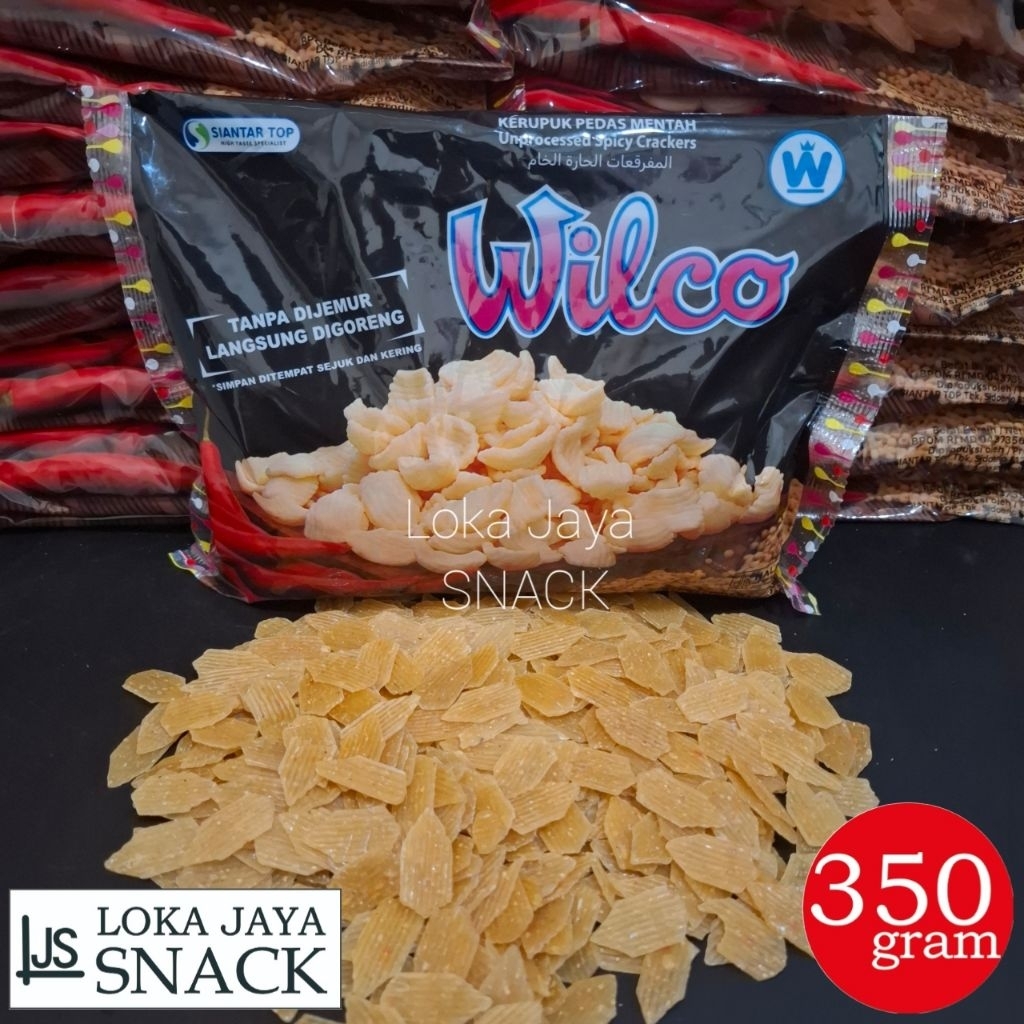 READY Wilco Kerupuk Pedas Kemasan 350gr Tanpa Di Jemur Langsung Di Goreng by Siantar Top