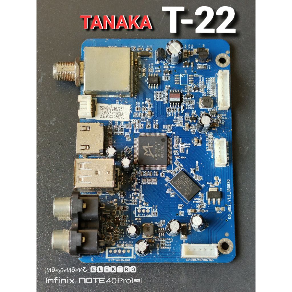 MPEG reciver parabola TANAKA T-22 T 22   Mesin reciver Tanaka T-22 t 22 HD    mesin reciver parabola