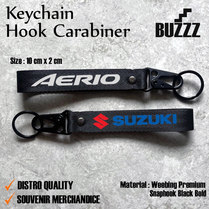 GANTUNGAN KUNCI SUZUKI AERIO  - KEYCHAIN AERIO - CARABINER SUZUKI AERIO - GANTUNGAN KUNCI SUZUKI PRO