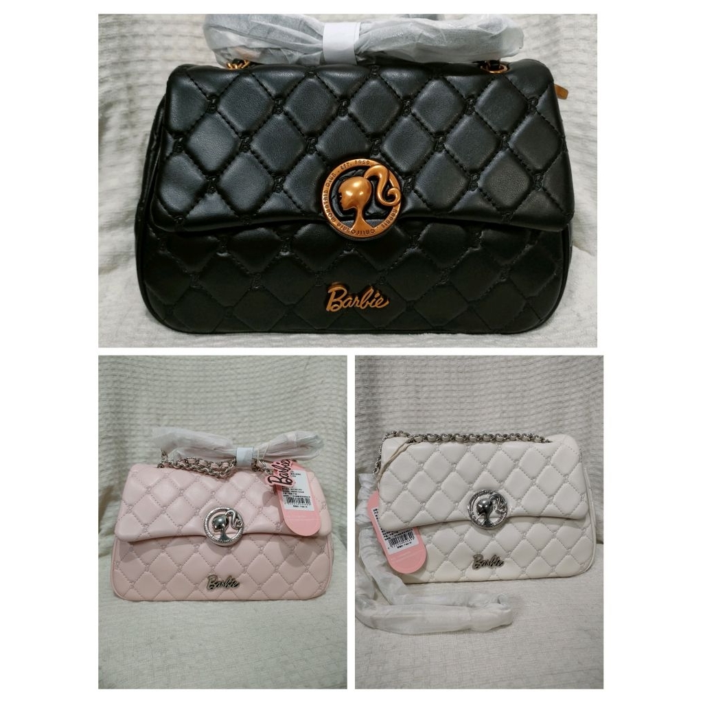 Tas Barbie NIKMIR ivory, hitam & pink