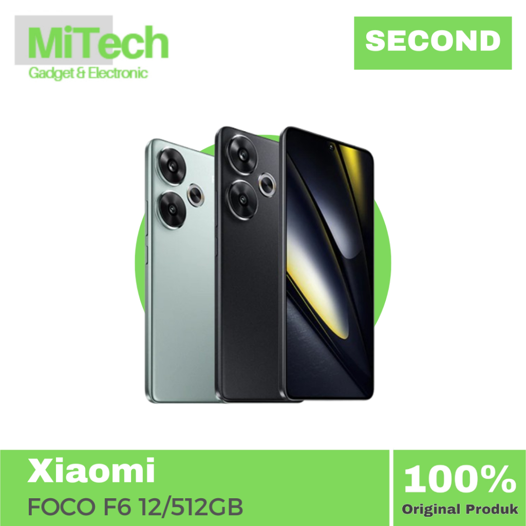 HP SECOND - Xiaomi POCO F6 8GB/256GB 12GB/512GB Snapdragon 8s Layar AMOLED 1.5K Kamera 50MP Hp Bekas