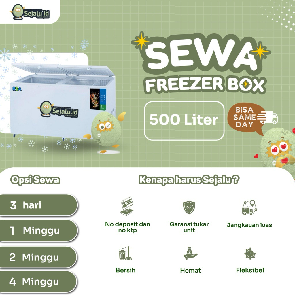 SEWA FREEZER 500 liter RSA CF 600