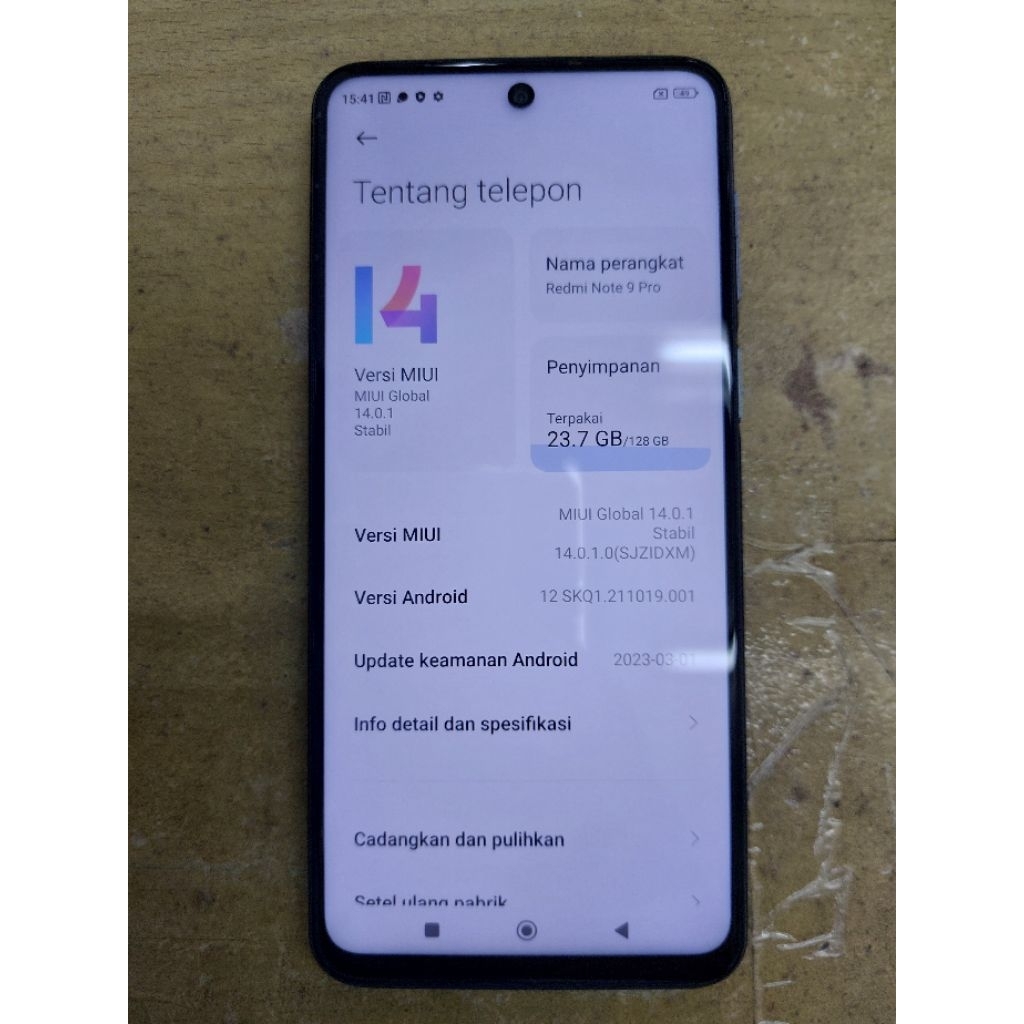 Redmi Note 9 pro 8/128 second