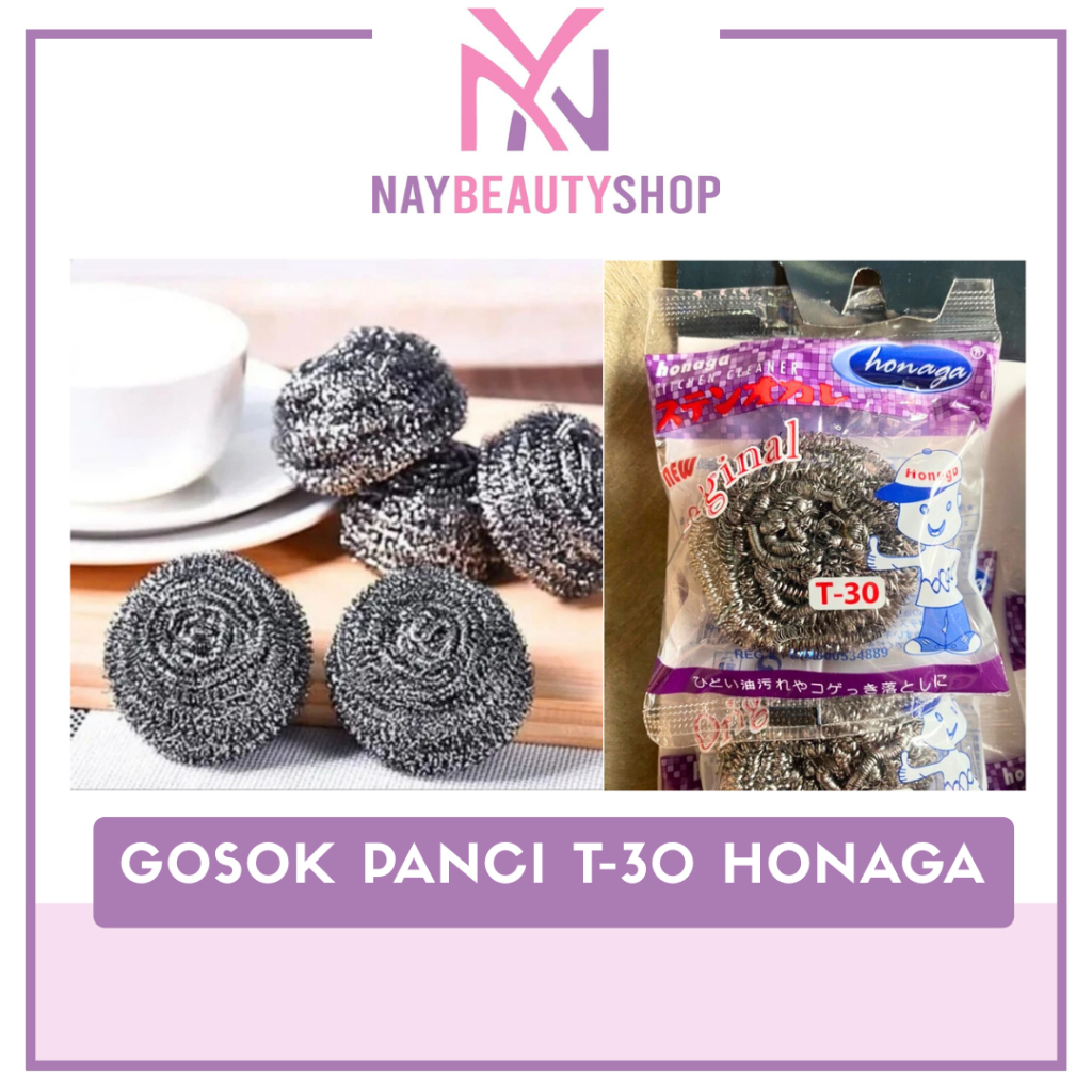 Gosok Panci T-30 Honaga (1 LUSIN ISI 12 PCS) Gosok Panci T30