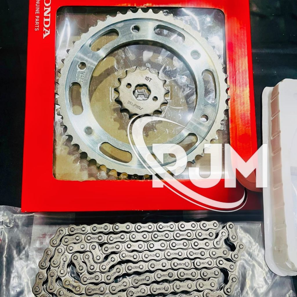 GEAR SET RANTAI K84 ORI HONDA CRF 150, CRF 150L