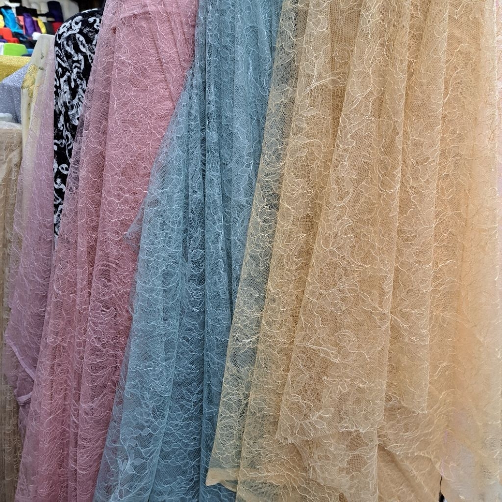 kain brokat tulle - kain brokat cantili - kain brokat premium - kain butik import 4 warna [bcap]