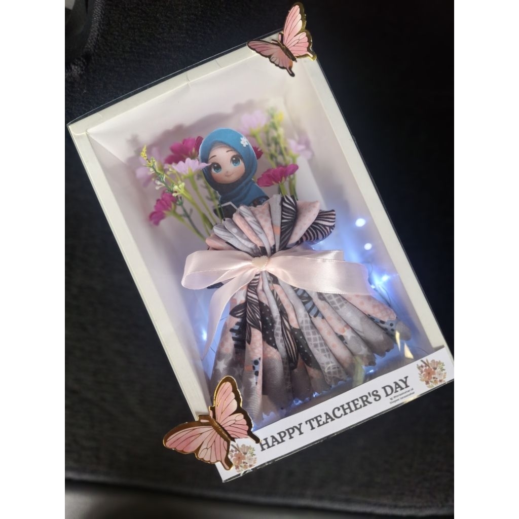HIJAB GIFT BOX HARI GURU/ KADO HARI GURU/ BUKET HIJAB BOX/ BUKET GURU/ HAMPERS HARI GURU