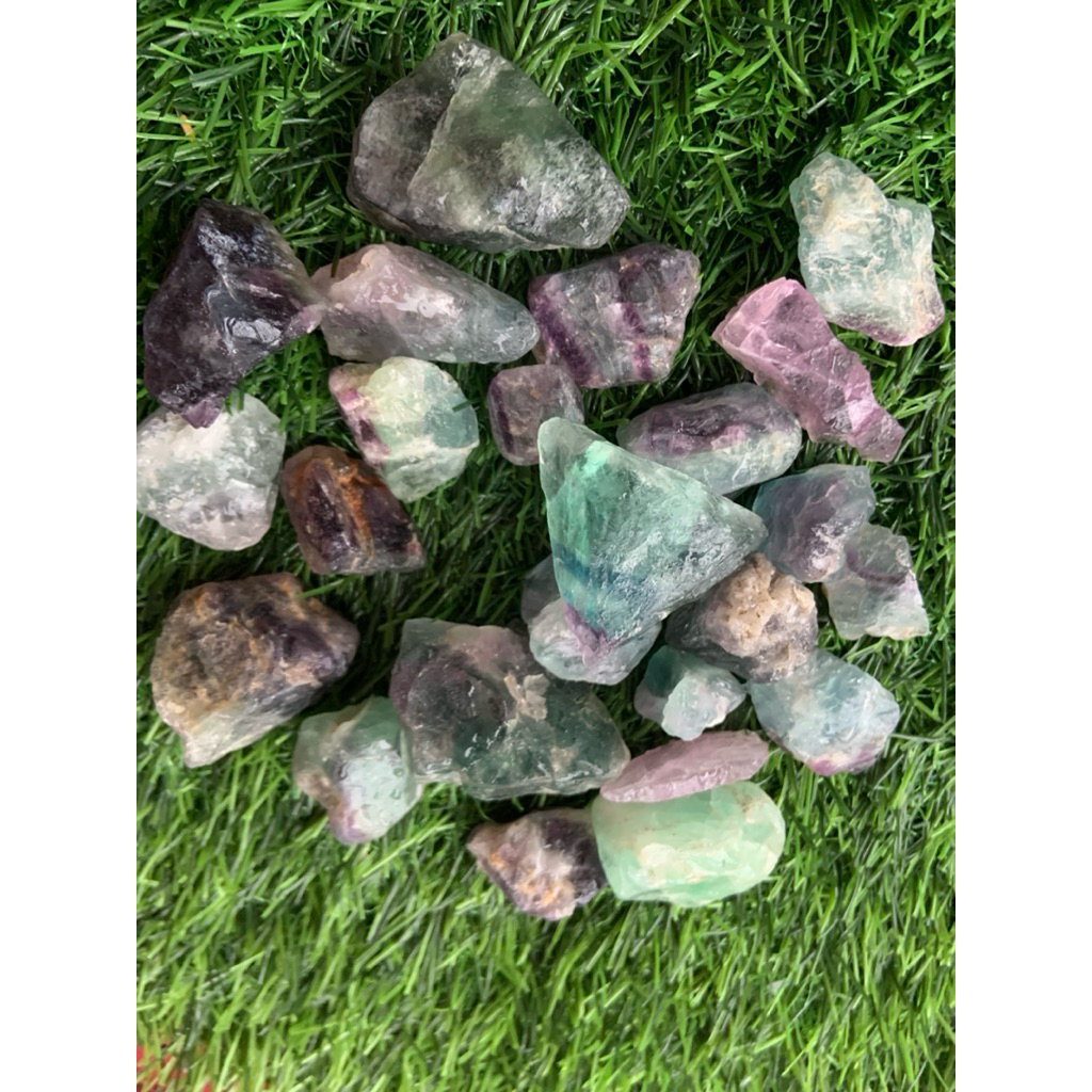 bongkahan batu flourite/batu akik flourite