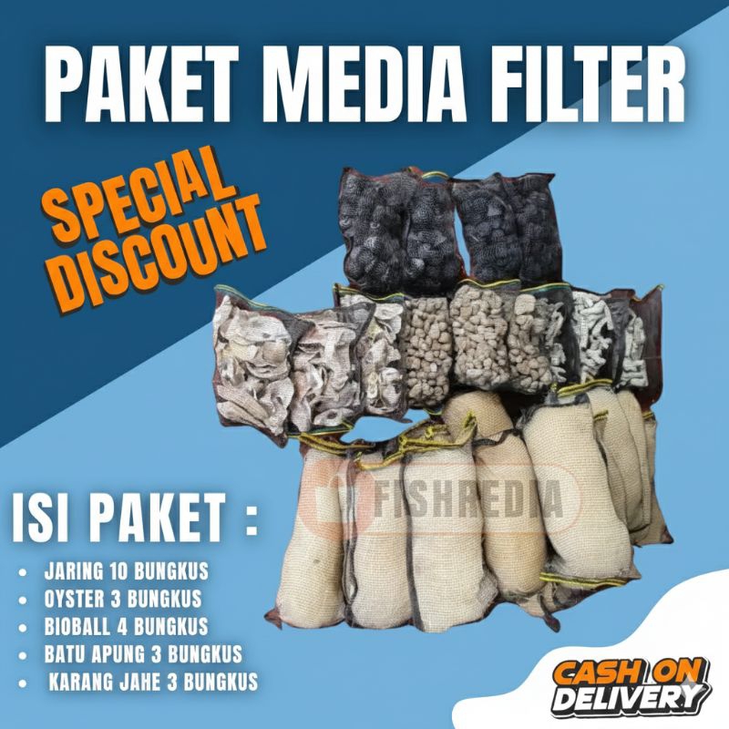 Paket lengkap media filter kolam ikan koi