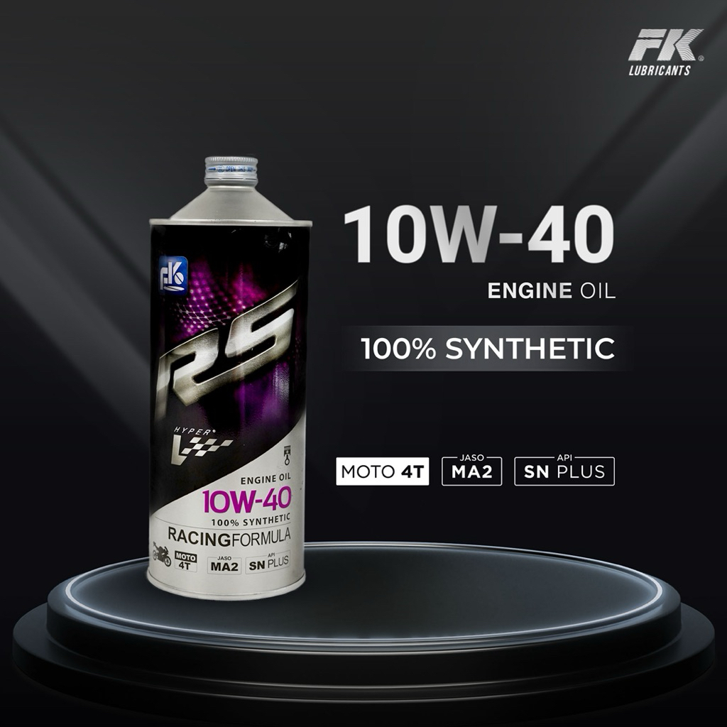 FK Lube Oli RS 10W-40, API SN PLUS, 100% Sintetik, 1 Liter