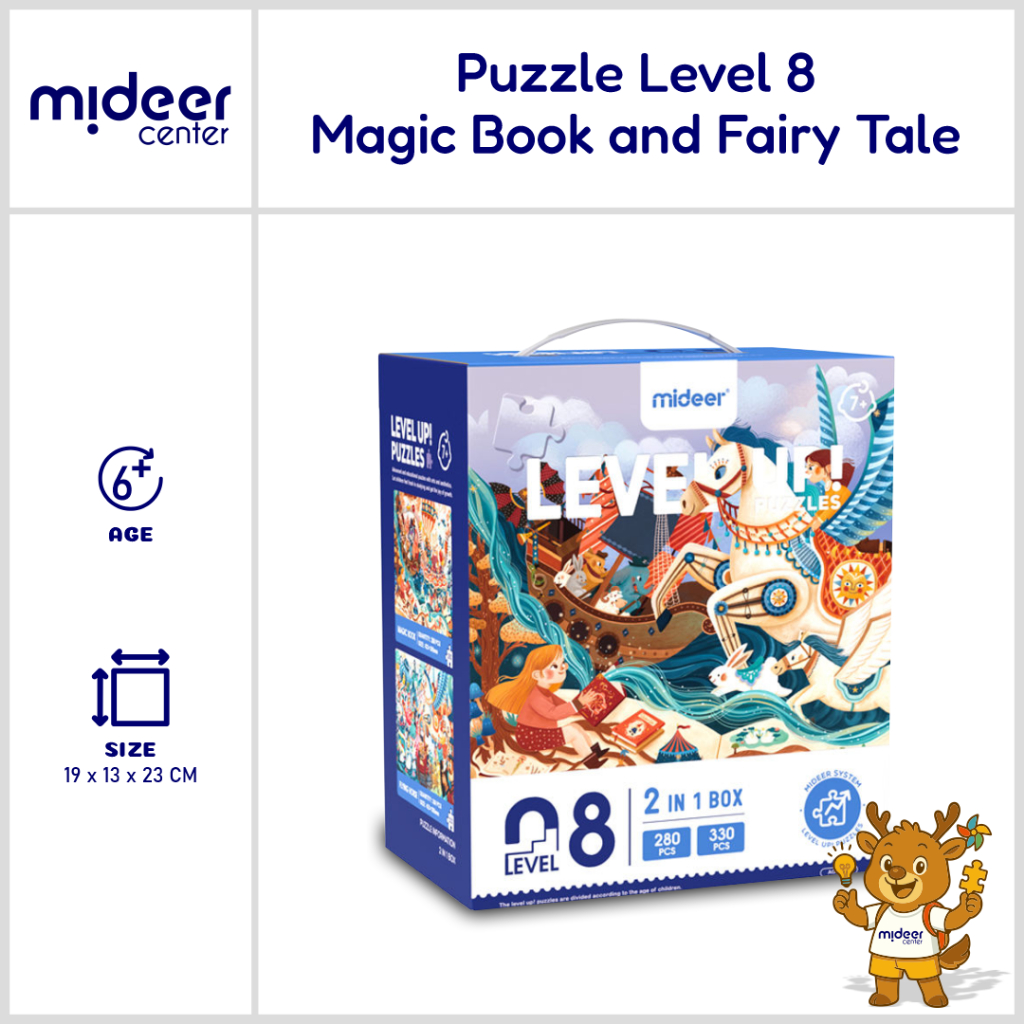 Mideer Level Up! Puzzle Level 8 - Magic book and Fairy Tale