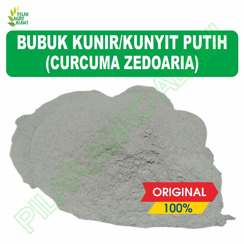 Bubuk kunyit putih original bermanfaat untuk kesehatan