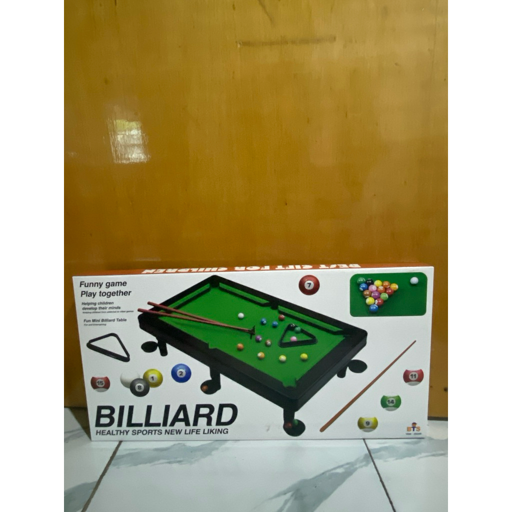 Mainan billiard meja billiard bola billiard