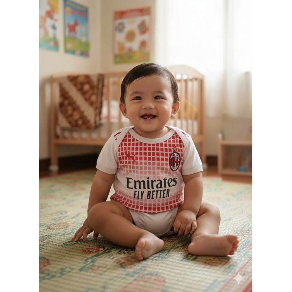 baby jersey ac milan away