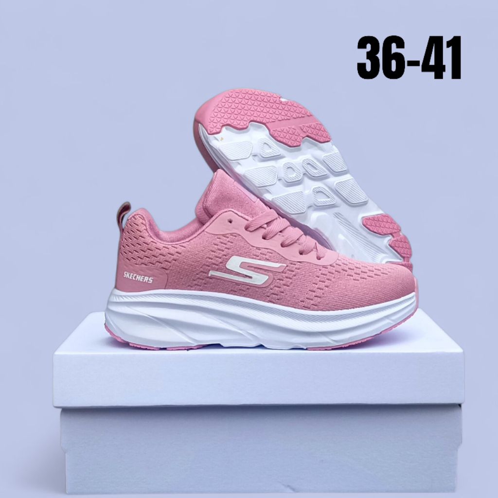 NEW ARRIVAL Sepatu Sneakers Wanita / Sepatu  Skechers Pink White Ukuran 36-41/Sepatu kasual wanita -