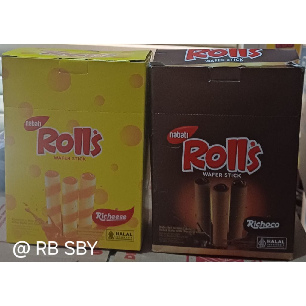 Nabati Roll Wafer Coklat / Keju