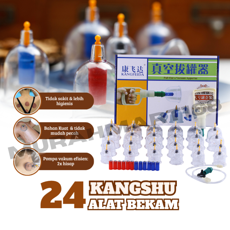 Alat Kop Angin Lengkap+Pen Bekam/Kop Angin isi 12/24/Alat Bekam Kop Angin Isi 12/24