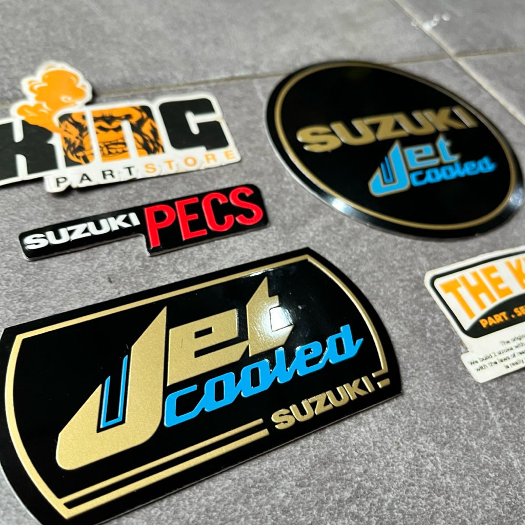 LOGO STIKER BAK MESIN KALTER JET COOLED PECS RC100 RC110 CRYSTAL BRAVO TORNADO SPRINTER - EMBLEM MES