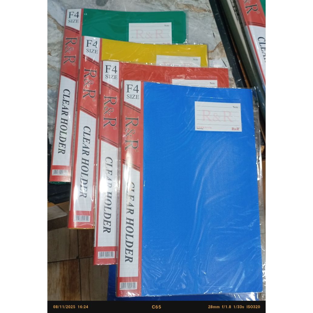 Clear Holder F4 RR / Document Pocket F4