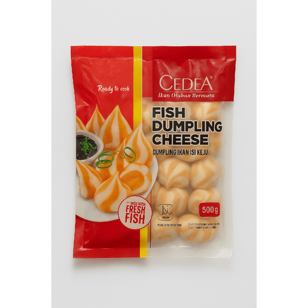 CEDEA DUMPLING CHEESE 500gr | CEDEA DUMPLING KEJU 500gr FROZEN FOOD HALAL