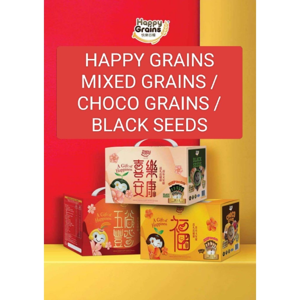 Happy Grains Mixed Grains Original Superfood Multigrain Choco Black Seed Sachet