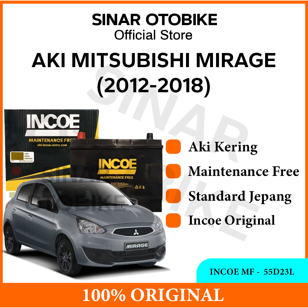 AKI MIRAGE INCOE ASTRA MF KERING 55D23L 60AH