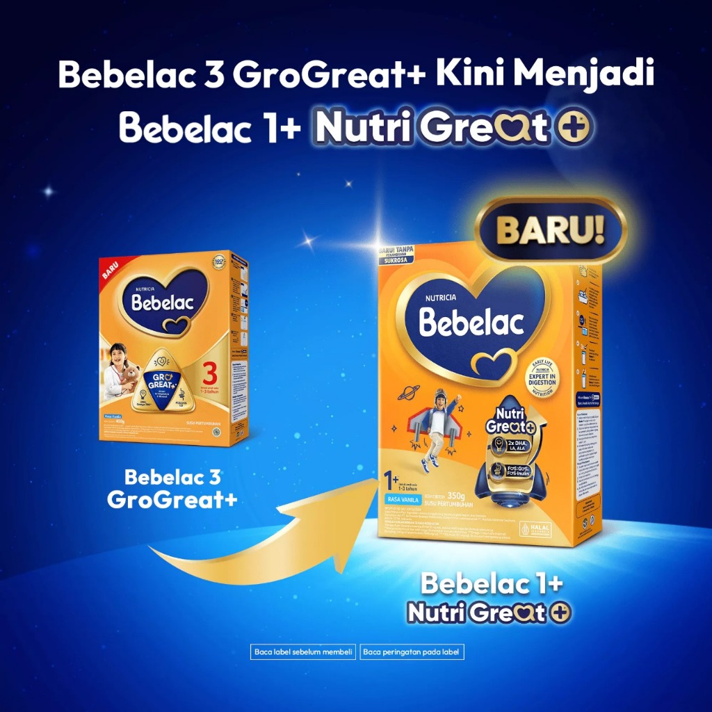 Bebelac 3 Susu Pertumbuhan Anak Usia 1-3 Tahun 350 g