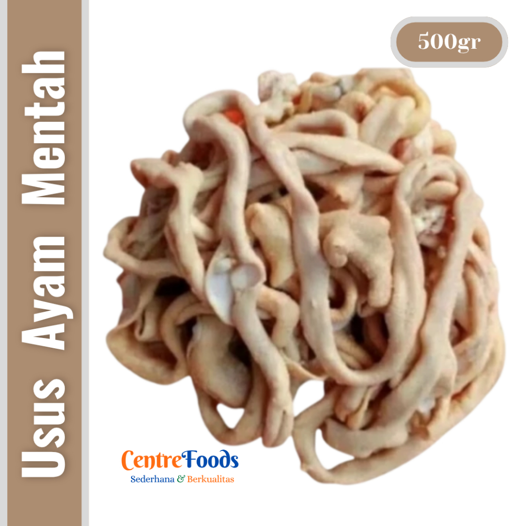 Usus Ayam Bersih Segar - Jeroan Usus Ayam Mentah Fresh | 500gr [ Harga Per 0,5 Kg ]
