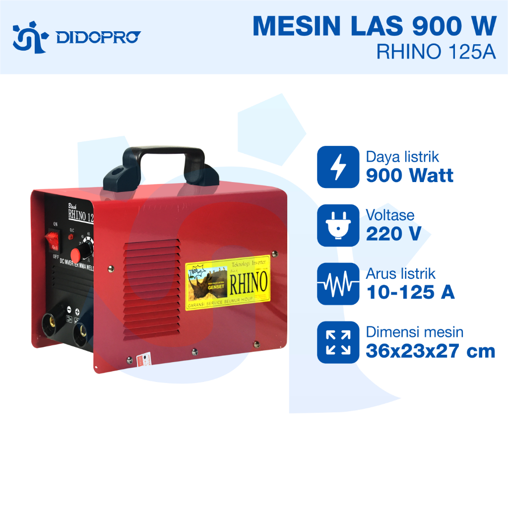 Mesin Las Black Rhino MMA-125 Trafo Las