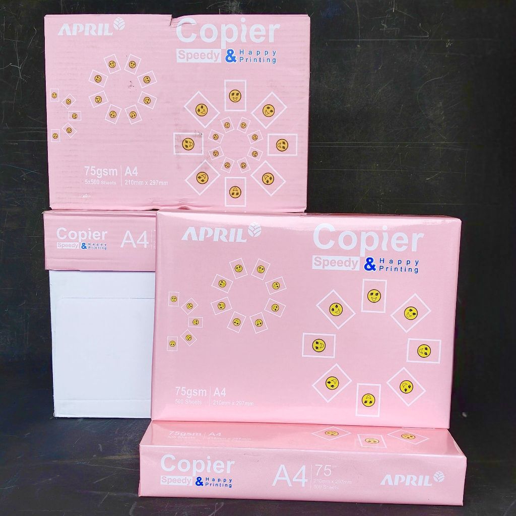 Kertas Hvs A4 April 75gr ( Dus 5 Rim ) [ Original ]