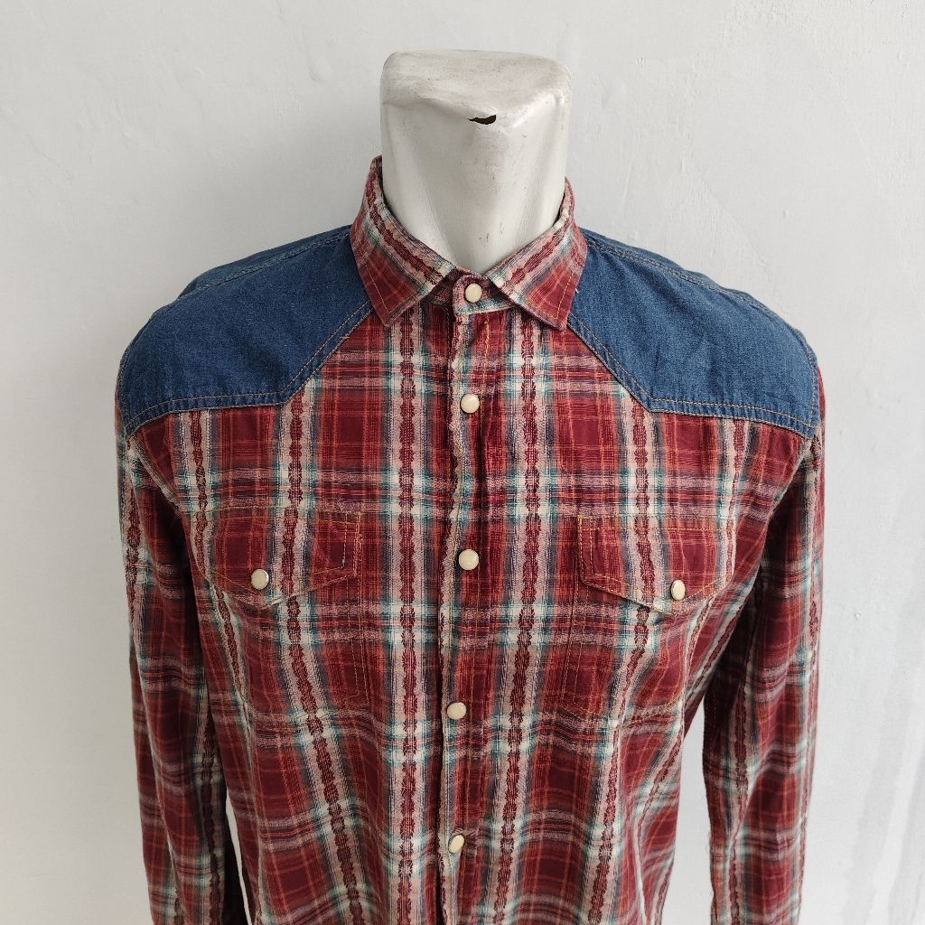 Zara Man Western Navajo Flannel Shirt
