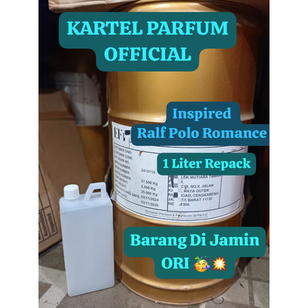 BIBIT PARFUM MURNI | RALF POLO ROMANCE | 1LITER REPACK | EFF