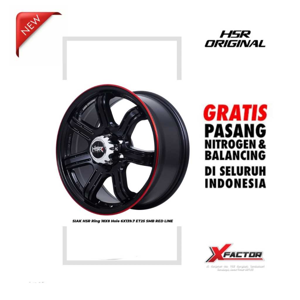 VELG MOBIL HSR R18 HSR SIAK R18X8 H 6X139,7 ET25