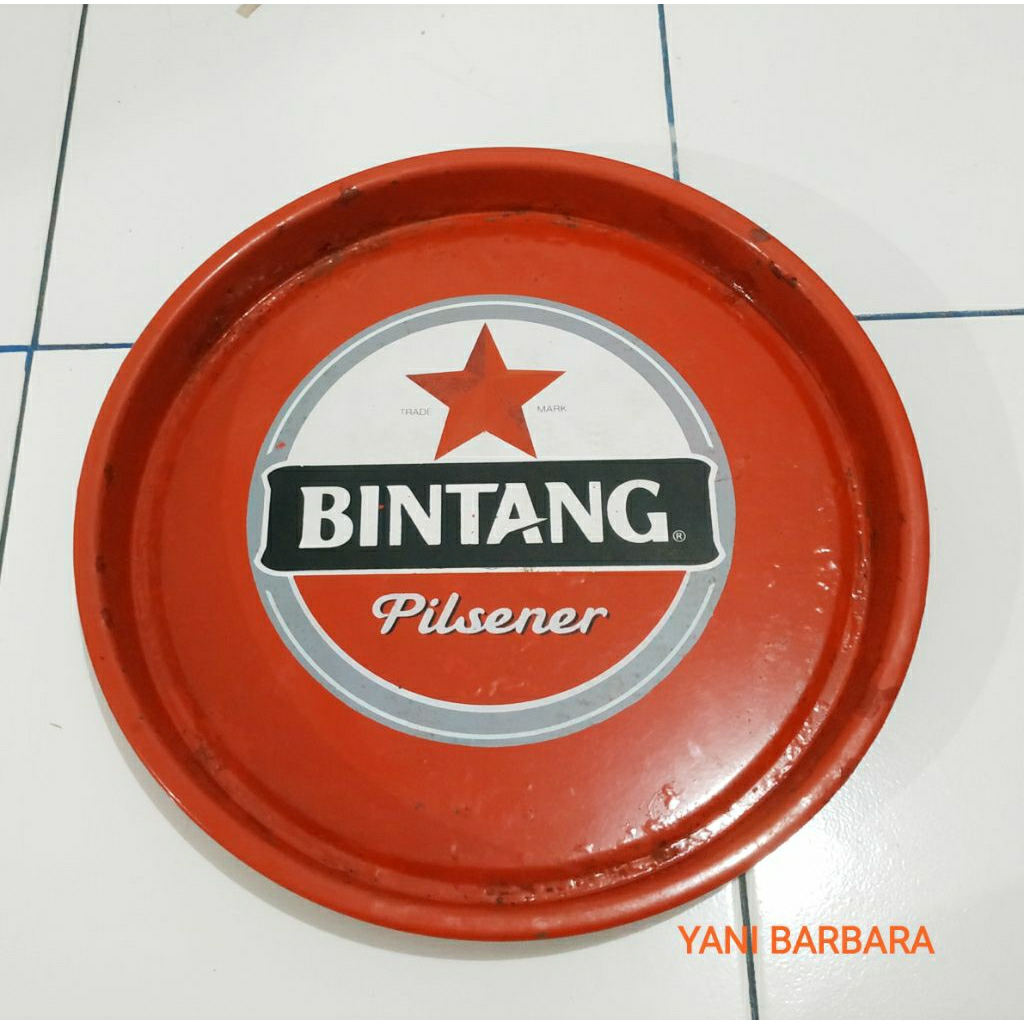 NAMPAN ENAMEL BINTANG PILSENER JADUL