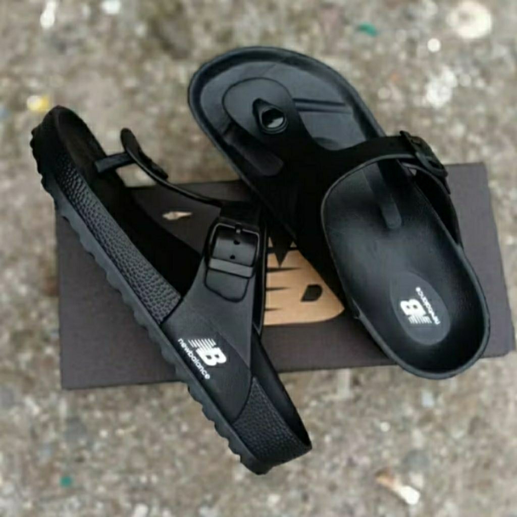 Sandal jepit Nb pria wanita full karet sandal slip on