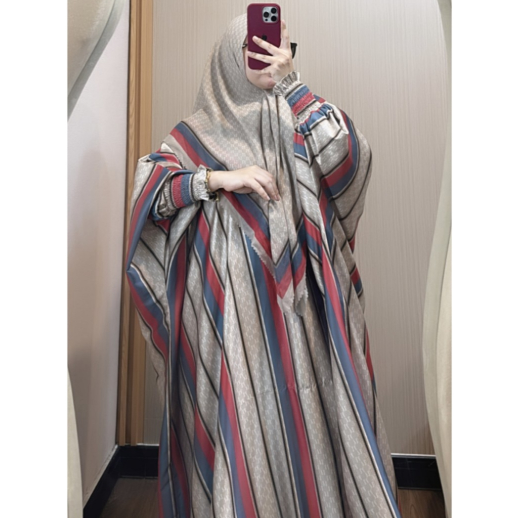 Nk 65 [Ready] Set Printing Motif Jombang + Hijab Voal