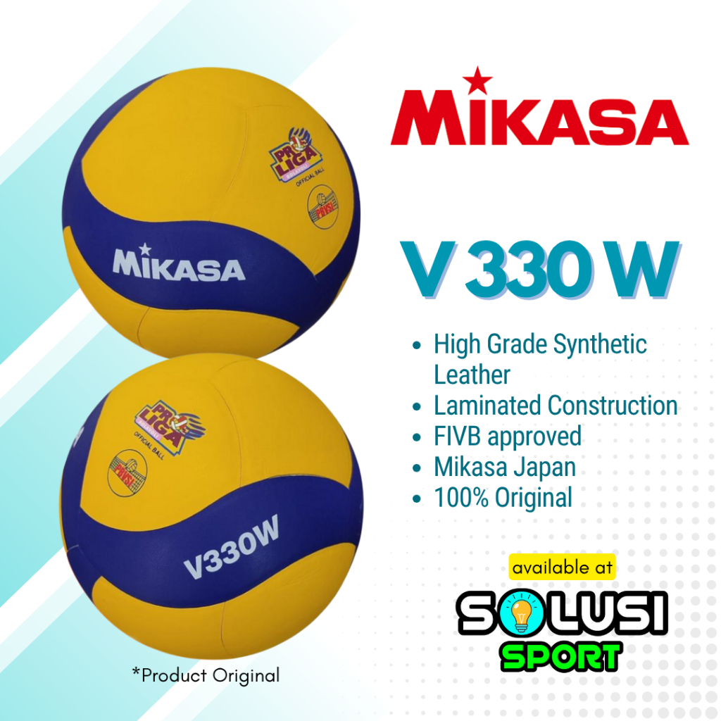 MIKASA V330W Japan Bola Voli V 330 W Volley Ball Jepang Original