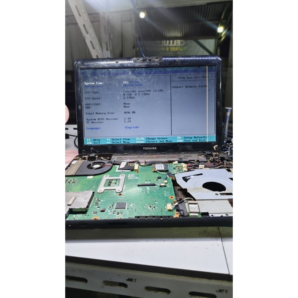 MESIN TOSHIBA L510 CORE I3