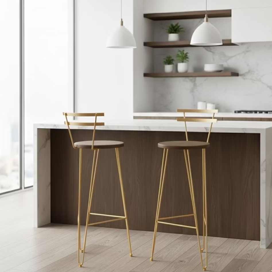 KURSI CAFE/KURSI BAR/KURSI KONTER TINGGI 50CM BESI 8MM FULL SNI