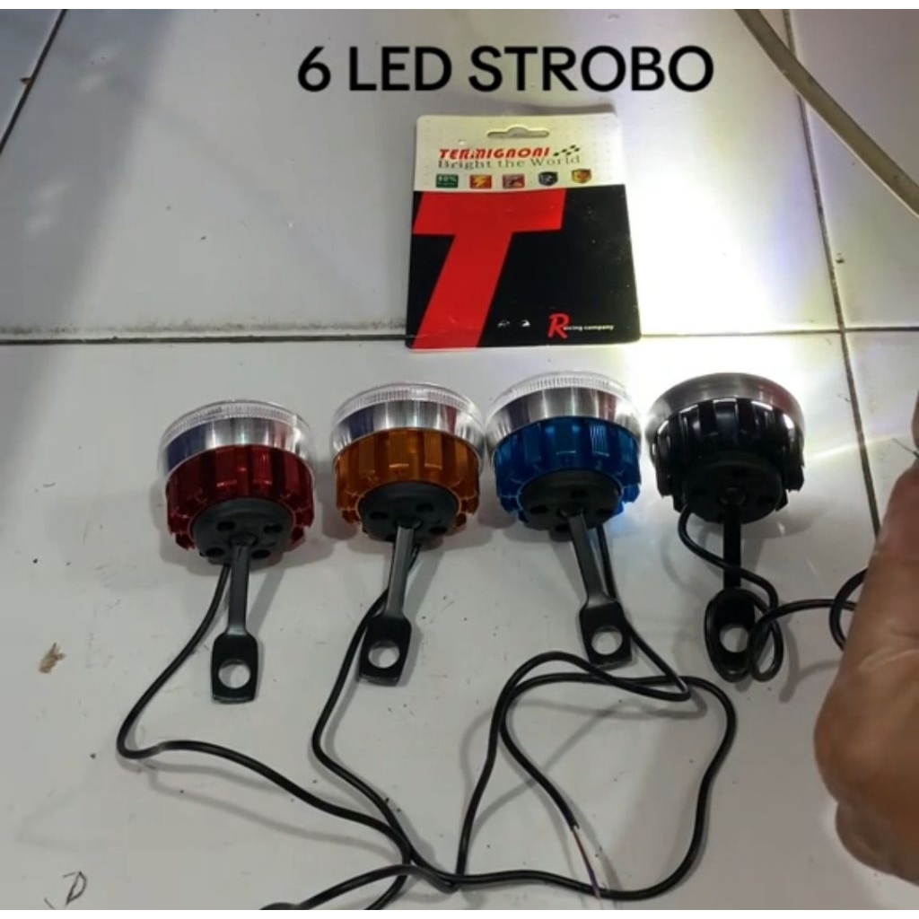 LAMPU TEMBAK SPION LED+LIS WARNA WARNI LAMPU TEMBAK LED SPION MOTOR LAMPU TEMBAK LED BREKET SPION