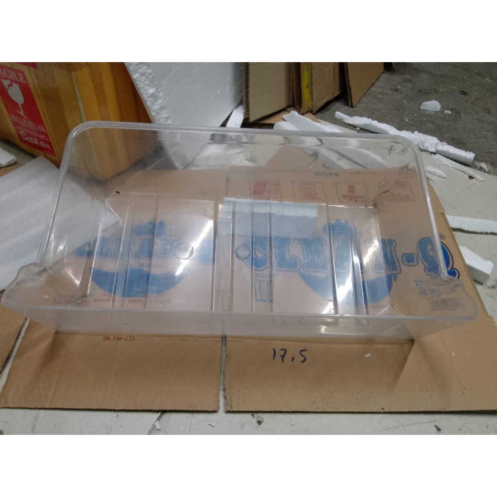 box tampungan air bawah kulkas frizer LG 6 rak + box sayur sharp