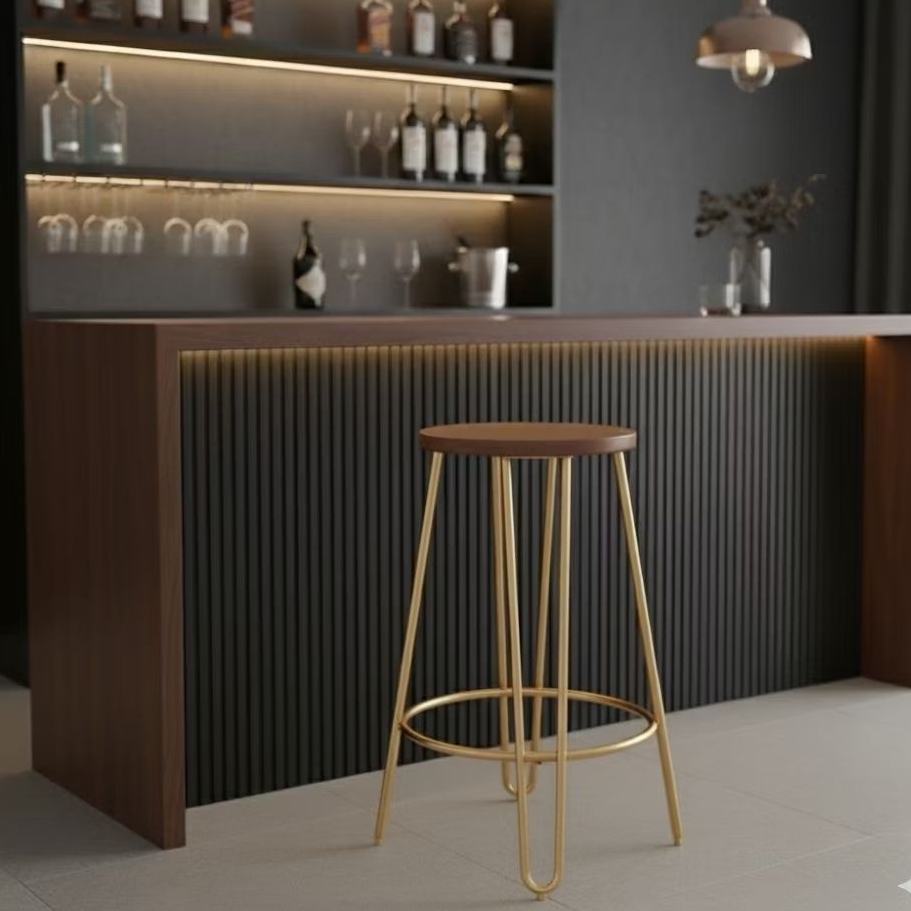 KURSI BAR/KURSI CAFE/KURSI KONTER TINGGI 40CM BESI 8MM FULL SNI