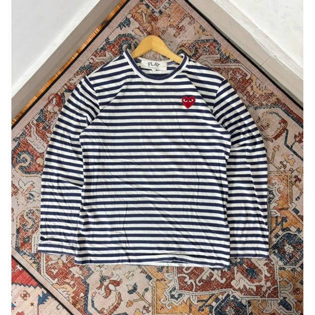 KAOS LONGSLEEVE PLAY COMME DES GARCONS STRIPE SECOND
